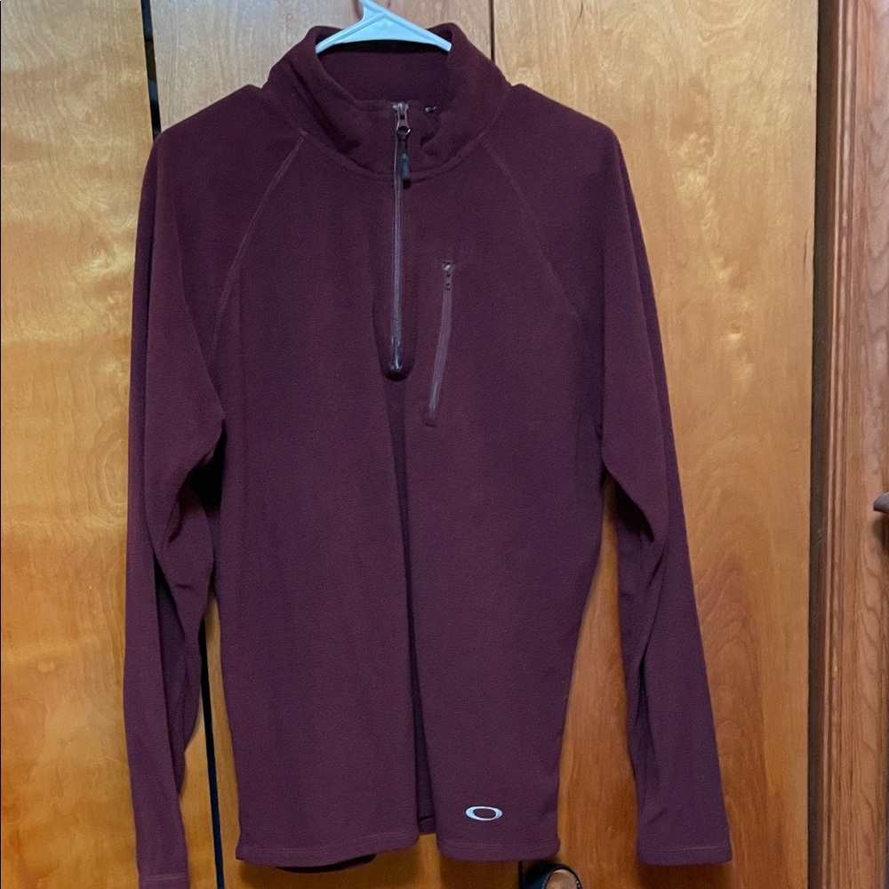 Oakley Burgundy Zip-Up Jacket